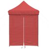 vidaXL Tenda Party Borgogna 200 x 200 x 306 cm Tessuto Oxford