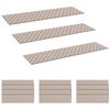 vidaXL Tappeti per scale 15 pz 76 x 20 cm Grigio e Bianco Poliestere