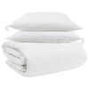 vidaXL Set di Piumoni con cuscino 3 pz Bianco Piuma d'anatra