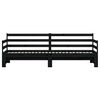 vidaXL Divano Letto con Letto Estraibile Nero 80x200cm Massello Pino