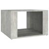 vidaXL Comodino Grigio Cemento 57x55x36 cm in Legno Multistrato
