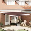 vidaXL Tenda Sole Retrattile Manuale 450x300 cm Marrone