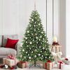 vidaXL Albero di Natale artificiale con 300 LED Verde 180 cm PE e PVC