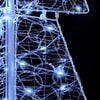 vidaXL Albero di Natale con 100 LED Bianco Freddo 120 cm Acrilico