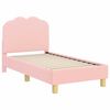 vidaXL Struttura letto per bambini con testata Rosa 70 x 140 cm Boucl&eacute;