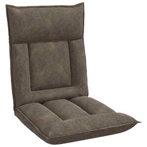 vidaXL Sedia da Pavimento Grigio scuro 55 x 61 x 70 cm Tessuto