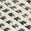 vidaXL Tappeto in Lana e Cotone Denim 120x170 cm Blu/Bianco
