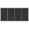vidaXL Tavolo Giardino Piano Vetro Grigio Chiaro 190x90x75 Polyrattan