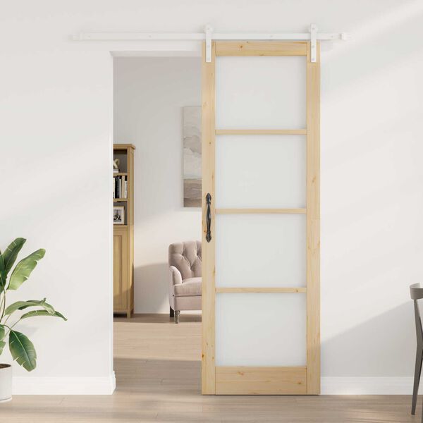 vidaXL Porta scorrevole ORKDAL Naturale 78 x 232 cm
