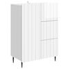 vidaXL Credenza Bianco Lucido 66 x 34,5 x 91,5 cm Legno ingegnerizzato