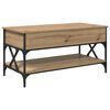 vidaXL Tavolino da salotto Rovere artigianale 100 x 50 x 50 cm