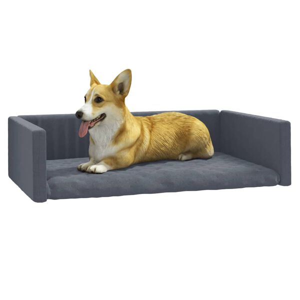 vidaXL Copri Bagagliaio Auto per Cani Grigio 117x70 cm Effetto Lino