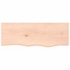 vidaXL Piano Bagno 80x30x(2-4) cm in Legno Massello Non Trattato