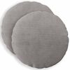vidaXL Federa 2 pcs HEERLEN Grigio Chiaro &Oslash; 50 cm corduroy