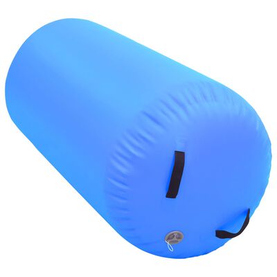 vidaXL Rullo da Ginnastica Gonfiabile con Pompa 120x75 cm in PVC Blu