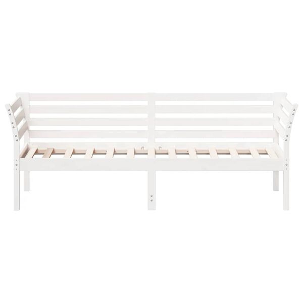 vidaXL Dormeuse senza Materasso Bianca 90x190 cm Legno Massello Pino