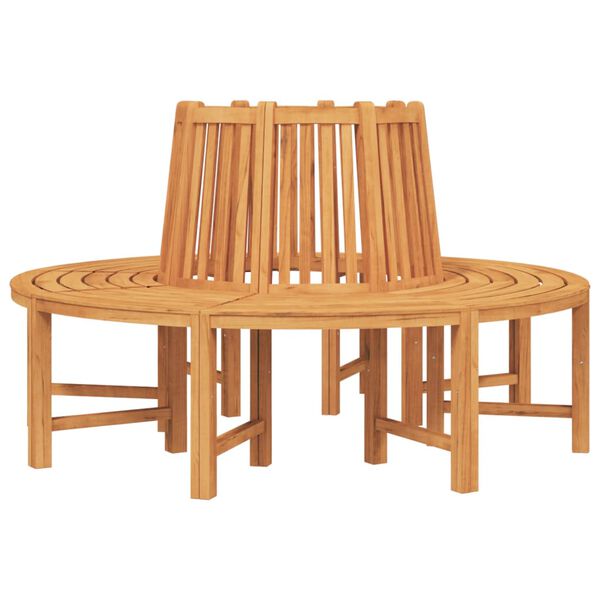 vidaXL Panche per Albero Semi Circolari 2pz &Oslash;160cm Legno Massello Teak