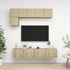 vidaXL Set di Mobili TV 5 pz Rovere Sonoma in Legno Multistrato