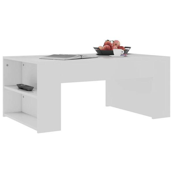 vidaXL Tavolino da Salotto Bianco 100x60x42 cm in Legno Multistrato
