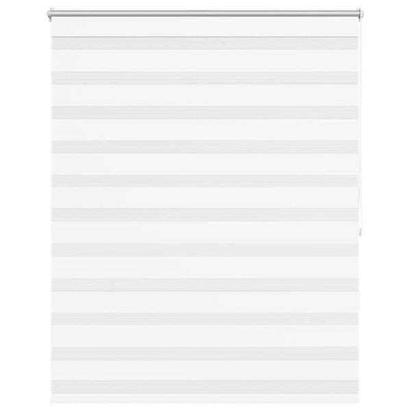 vidaXL Tenda a rullo oscurante zebra 120x175 cm bianca