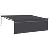 vidaXL Tenda retrattile Antracite 400 &times; 300 cm Poliestere e Alluminio