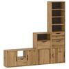 vidaXL Mobile TV 5 pz con Contenitore ODDA in Legno Massello di Pino