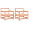 vidaXL Sedie da Giardino 2 pz in Legno Massello di Douglas