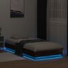 vidaXL Giroletto con LED Rovere Marrone 100x200 cm