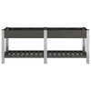 vidaXL Fioriera Rialzata Giardino con Ripiano Grigia 200x50x75 cm WPC