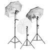 vidaXL Kit per Studio Fotografico con Set di Luci e Fondale
