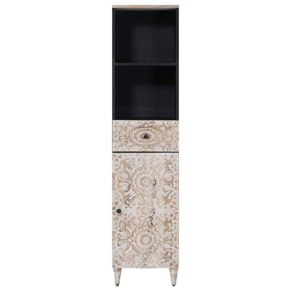 vidaXL Mobile da Bagno con cassetto Bianco 38 x 33,5 x 160 cm