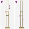 vidaXL Espositori per Fiere 2 pcs Oro 30 x 23,5 x 210 cm Acciaio