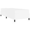 vidaXL Struttura del letto con materasso Bianco 100 x 200 cm Tessuto