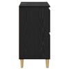 vidaXL Credenza Rovere Nero 60 x 35 x 70 cm Legno multistrato