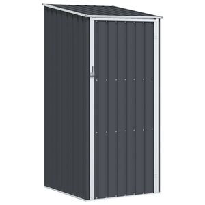 vidaXL Capanno da Giardino Antracite 87x98x159 cm in Acciaio Zincato