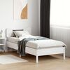 vidaXL Letto senza Materasso Bianco 90x190 cm in Legno Massello Pino