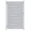 vidaXL Cancello da giardino Argento 85 x 144 cm Acciaio inossidabile