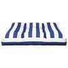 vidaXL Cuscino per Pallet Strisce Bianche e Blu 70x70x12 cm in Tessuto