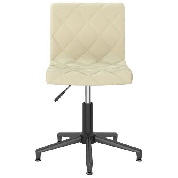 vidaXL Sedie da Pranzo Girevoli 4 pz Crema in Velluto