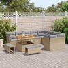 vidaXL Set Divano da Giardino con cuscino 12 pcs beige e grigio chiaro