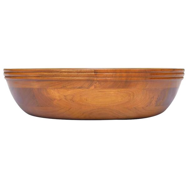 vidaXL Lavabo in Legno Massello di Teak &Phi;40x10 cm