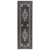 vidaXL Tappeto Runner FLORNES Tessuto Grigio PP 7 mm