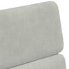 vidaXL Sedie da Pranzo con Ruote 2 pcs Grigio chiaro 58 x 65 x 98 cm