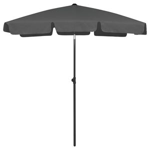 vidaXL Ombrellone da Spiaggia Antracite 180x120 cm