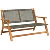 vidaXL Panchina da Giardino Relax Grigio Legno di Acacia Massello