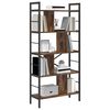 vidaXL Libreria Rovere fum&eacute; 75 x 30 x 156 cm Legno multistrato