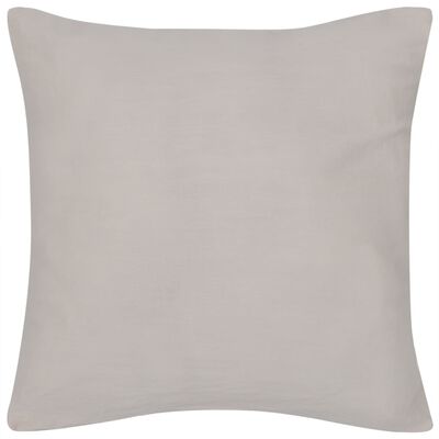 Set Di 4 Federe Per Cuscini 40x40 Cm – Colore Grigio, In Lino, Con Cerniera Invisibile Per Divano E Esterno - 2