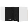 vidaXL Armadio pensile Rovere Nero e Bianco 57 x 57 x 40 cm