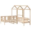 vidaXL Set Dormeuse e Panca con Tetto 80x200cm Legno Massello di Pino