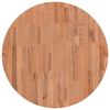 vidaXL Piano per Tavolo &Oslash;70x1,5 cm Rotondo in Legno Massello di Faggio